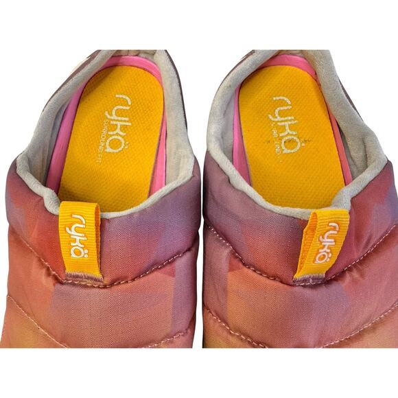 RYKA Women's Echo Puff Mule In Rainbow Pink Multicolored Ombré Slip On Shoes 9W - Picture 5 of 12